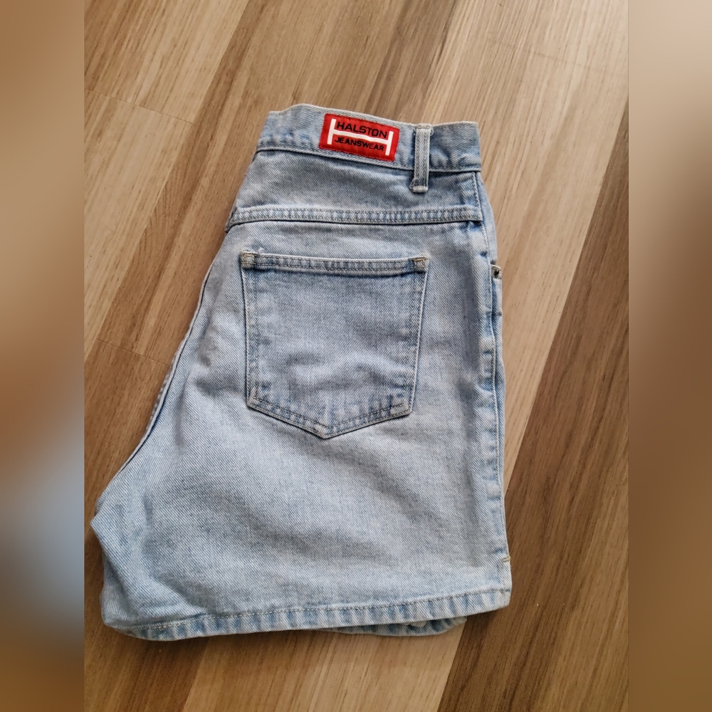 Vintage Halston denim shorts